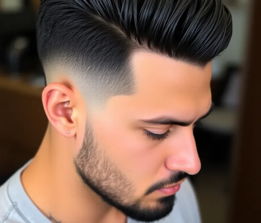 Exemplo de corte degradê
